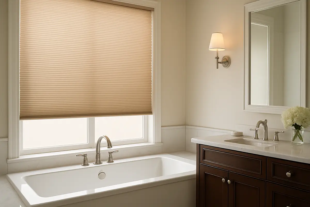 honeycomb shades bathroom honeycomb shades bathroom